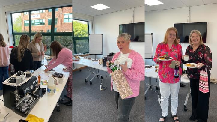 Image of staff at Emsleys Easter Fundraiser